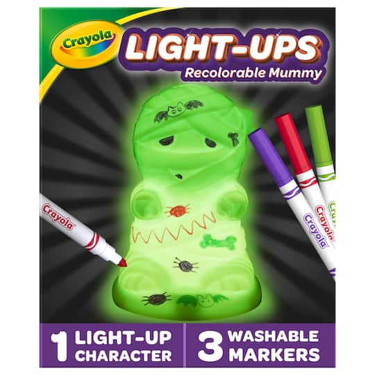 Michaels, Crayola® Light Ups Recolorable Mummy Set – Category: Art Kits